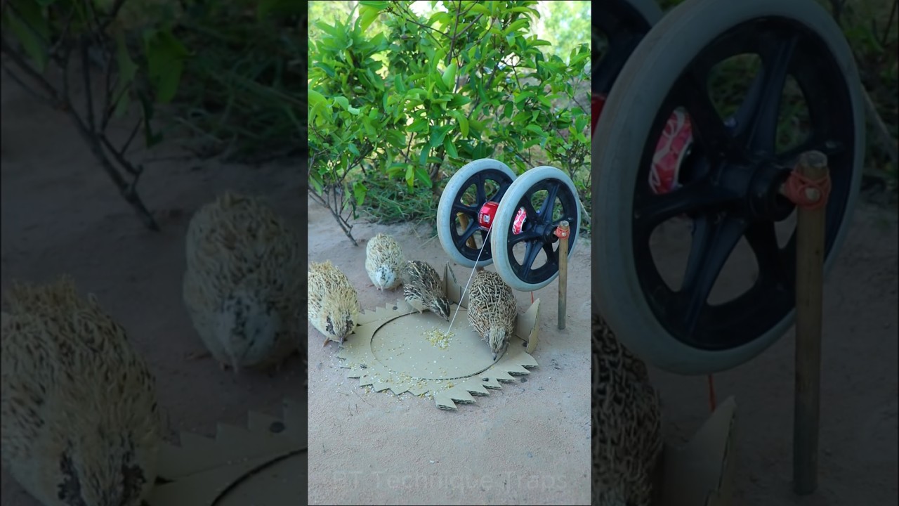Best Create Bird Trap Technique - Quail Trap 