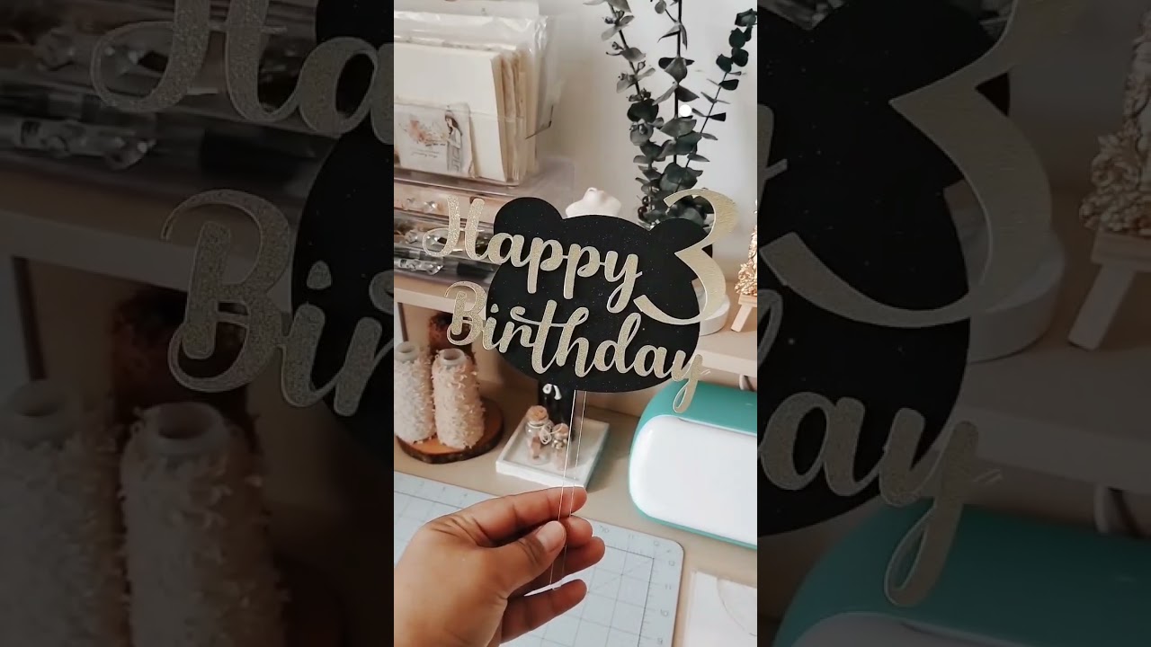 A simple birthday cake topper | crafting 
