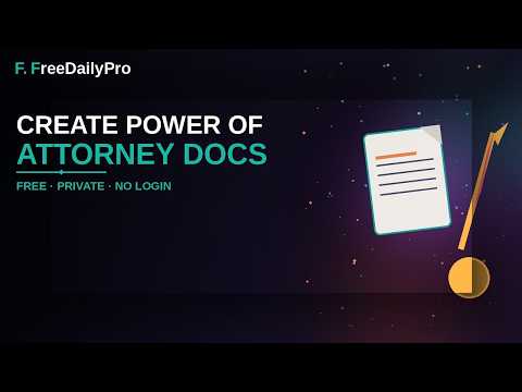 How to Create a Power of Attorney Document