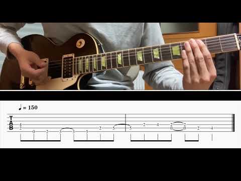 [TAB譜] DIVE/B'z Guitar riff [ギター]