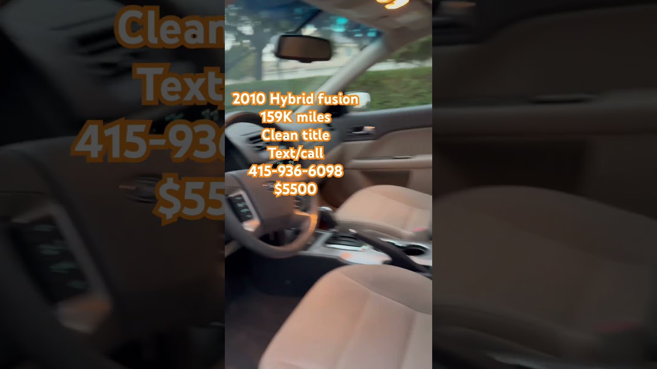 2010 FORD FUSION HYBRID