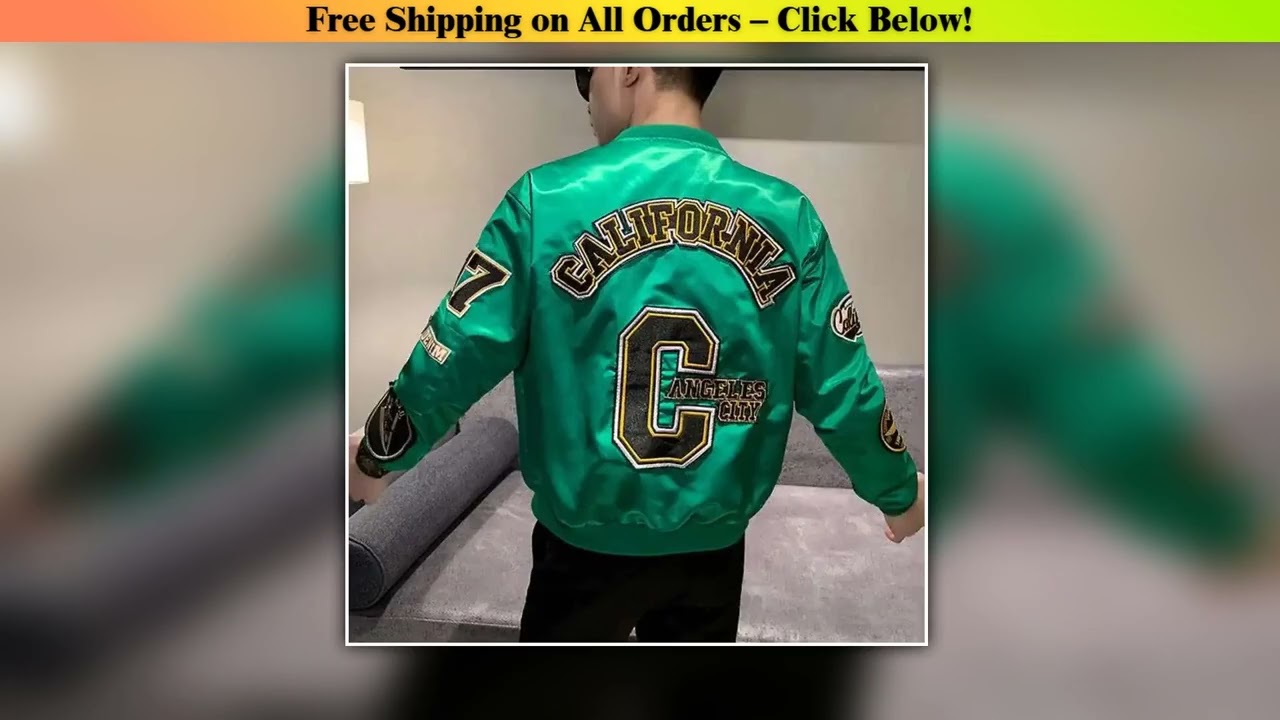 Stamp Jacket Coats Print Letter Patch Baseball Jacket Men Hip Hop Couple Streetwear 2022