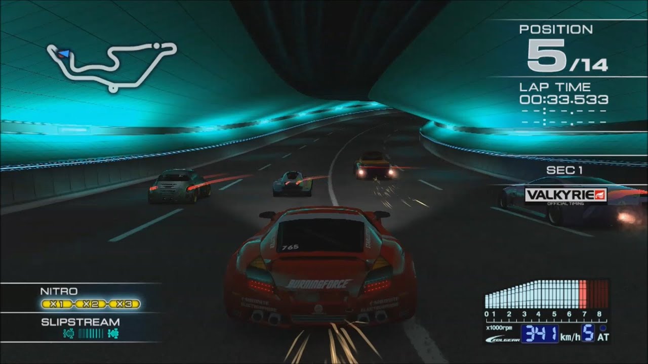 Ridge Racer 7 Extreme UFRA SINGLE EVENT 04 with Bayonet [Control view ...