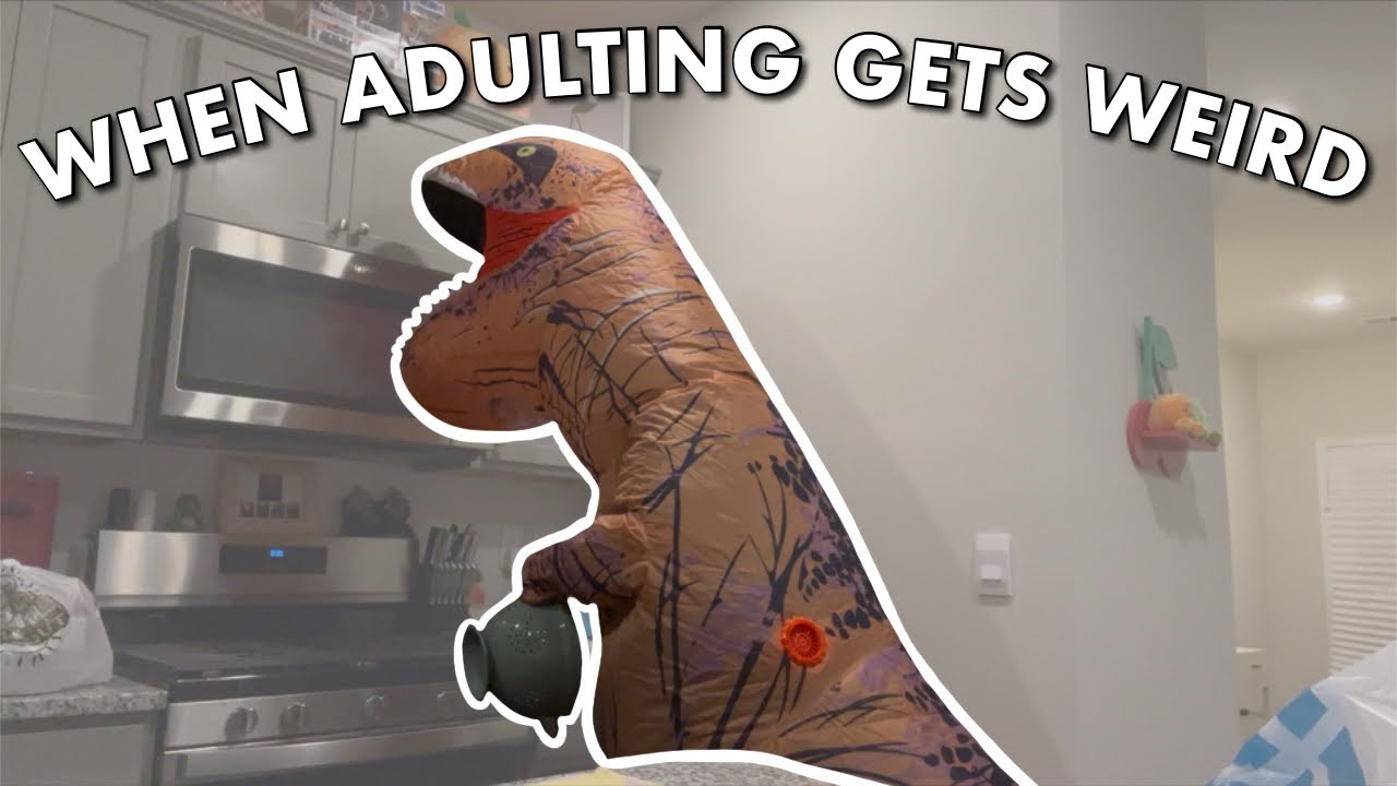 Обычная послерабочая рутина… но я — динозавр // Костюм динозавра | Jadeeladie