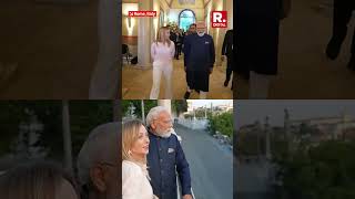 PM Modi Meets Italian PM Giorgia Meloni in Rome
