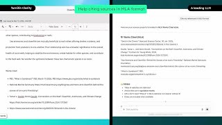 Write an essay with Turnitin Clarity and a leading LLM - Citing sources in MLA format