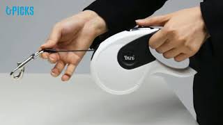 犬用伸縮リード 犬に優しい散歩ひも ハーネス 小・中型犬用 長さ5M 40kgまで 【u-picks】