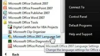 How to Change primary editing language in Microsoft Word 2007