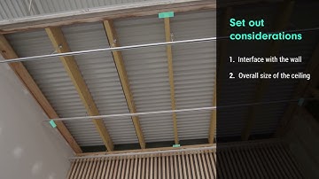Sculptform Click-on Batten Interior Ceiling Installation - Setup