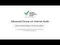 Advanced Course on Internal Audit | Comprehensive Course on Learning Internal Audit