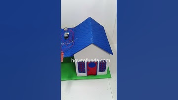 automatic rain detector sensor and cloth collector working model - inspire award project howtofunda