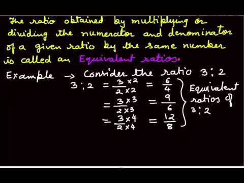 equivalent ratios