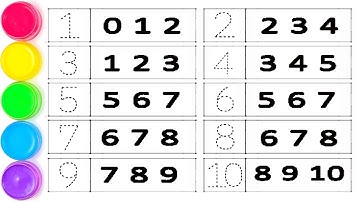 How to Read & Write Numbers 1234567890 Easy for Beginners - Ks Art