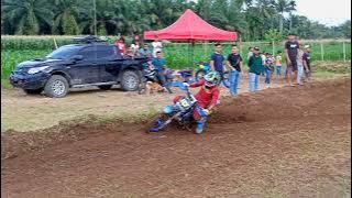 M.FAUZI 23 jauh meninggalkan pembalap lain difinal GTX 130 cc senior sirkuit grand vila