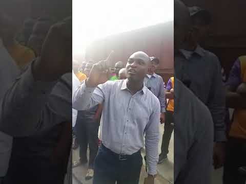 @starconnectmedia Bollore Africa Logistics workers protest in Lagos