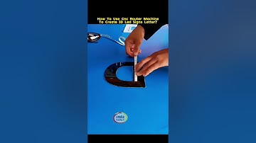 Create 3D led signs letter with the cnc router machine