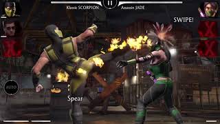 Stun Lock Assassin Jade w/Klassic Scorpion - Mortal Kombat Mobile