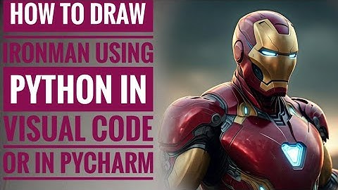 How to draw Ironman | visual code | using python| how to draw iron man | Tony stark| drawing rdj