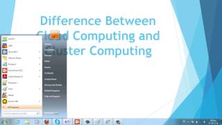 Cluster Computing VS Cloud Computing  Part 3