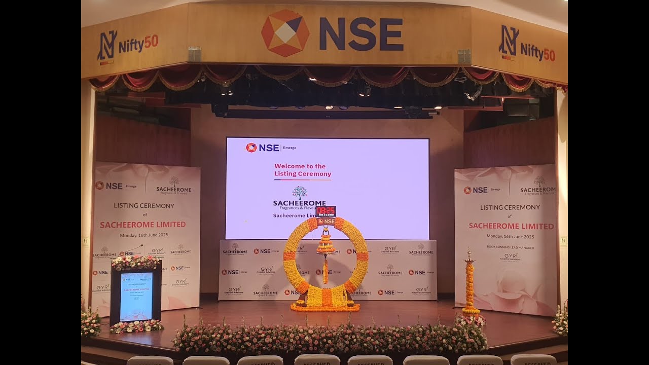 Listing ceremony of Sacheerome Limited