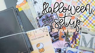 Halloween Setup & Flip Through | Foxy Fix A6 Rings