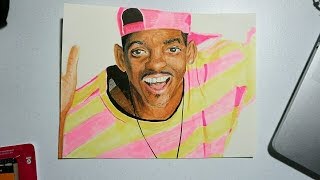 Speed Drawing WILL SMITH FRESH PRINCE OF BEL AIR