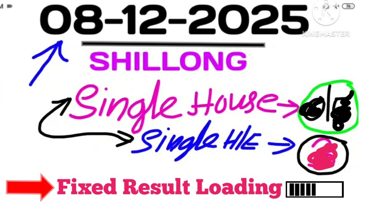 Shillong Teer 08-12-2025 | Single Fixed House Ending Line Today