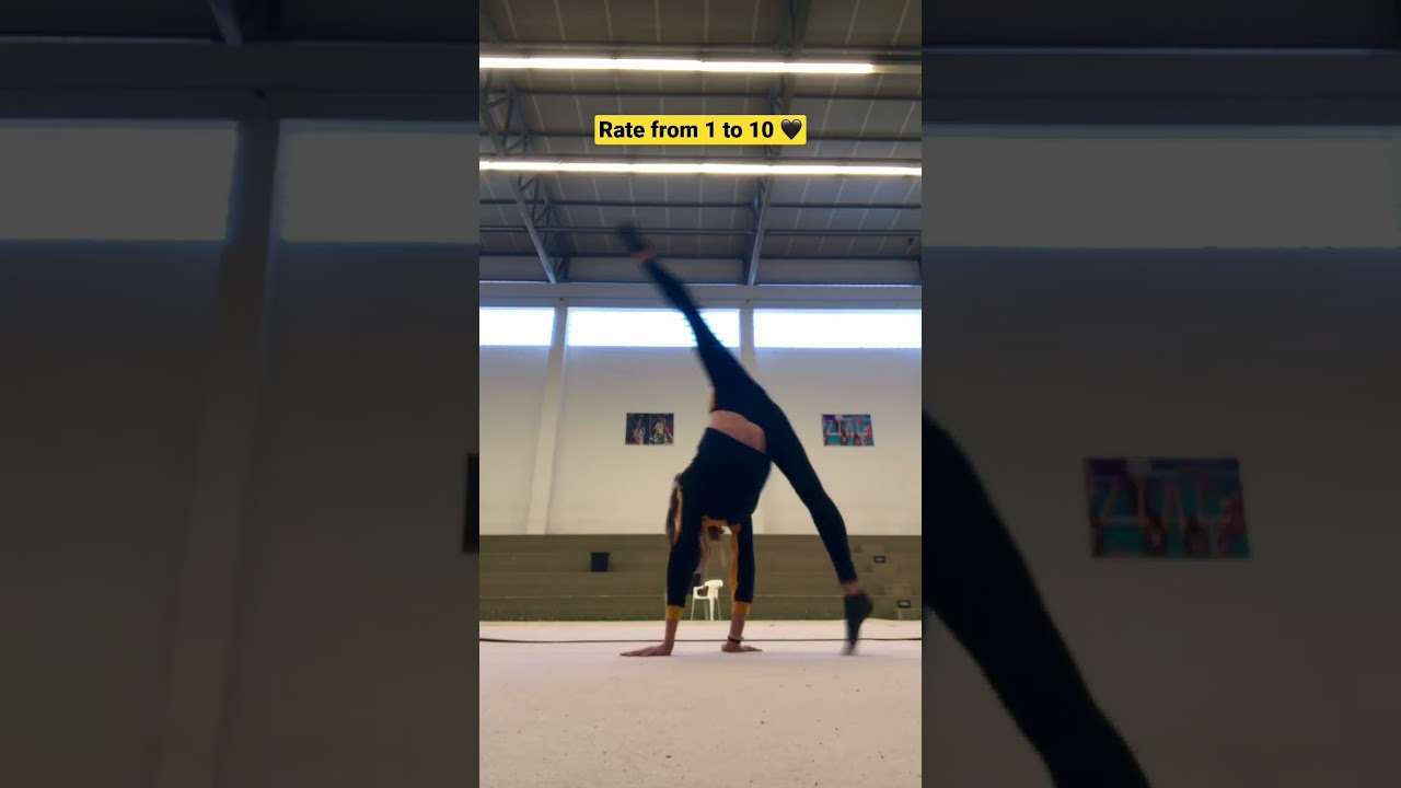 Cartwheel challenge / flexibility challenge / Lera the gymnast 