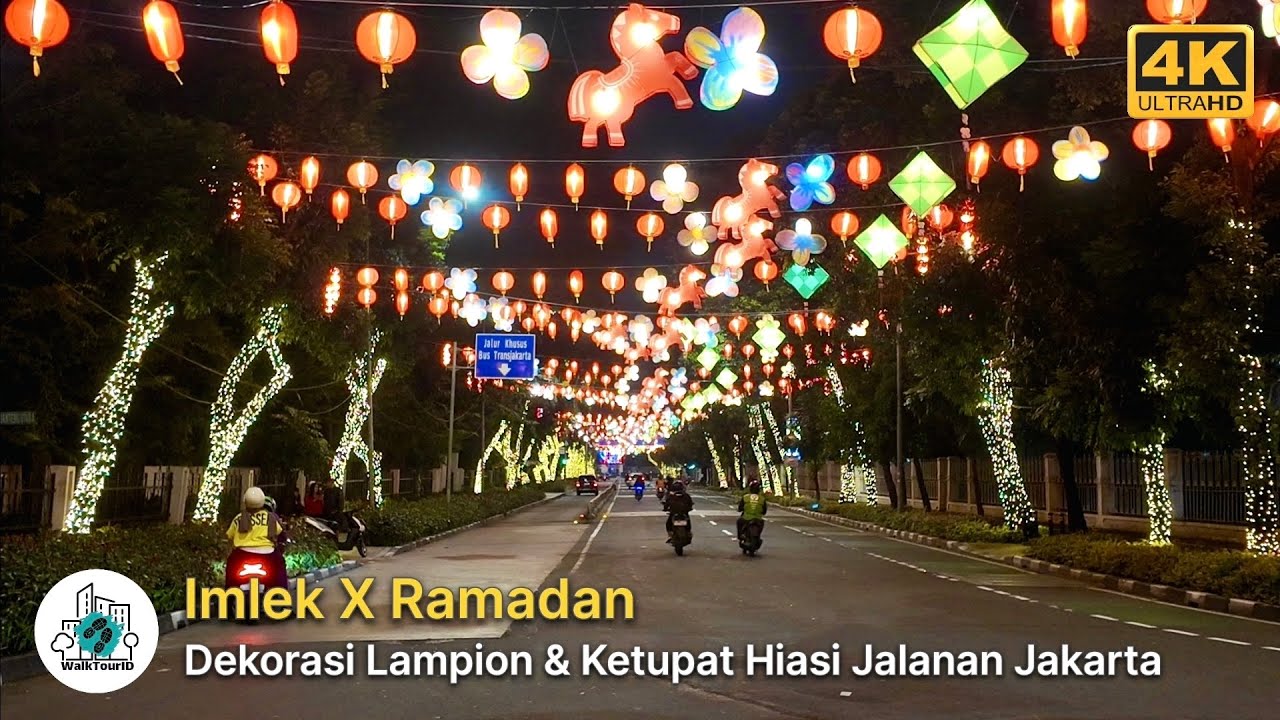 IMLEK X RAMADAN‼️ Kolaborasi Dekorasi Imlek & Ramadan di Taman Lapangan Banteng