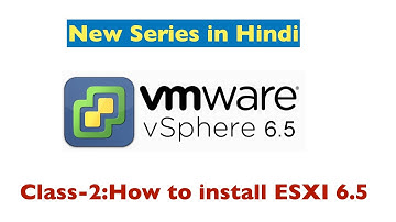 How to install esxi-host Step by step | Class-2 vSphere 6.5