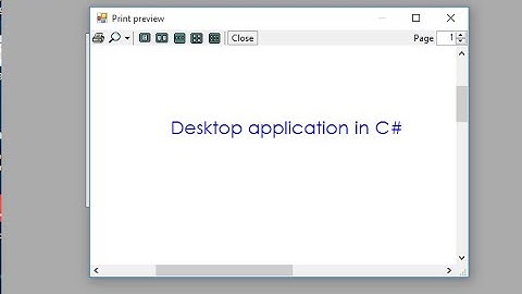 C#  - Print Text || Print Preview in a Windows Form