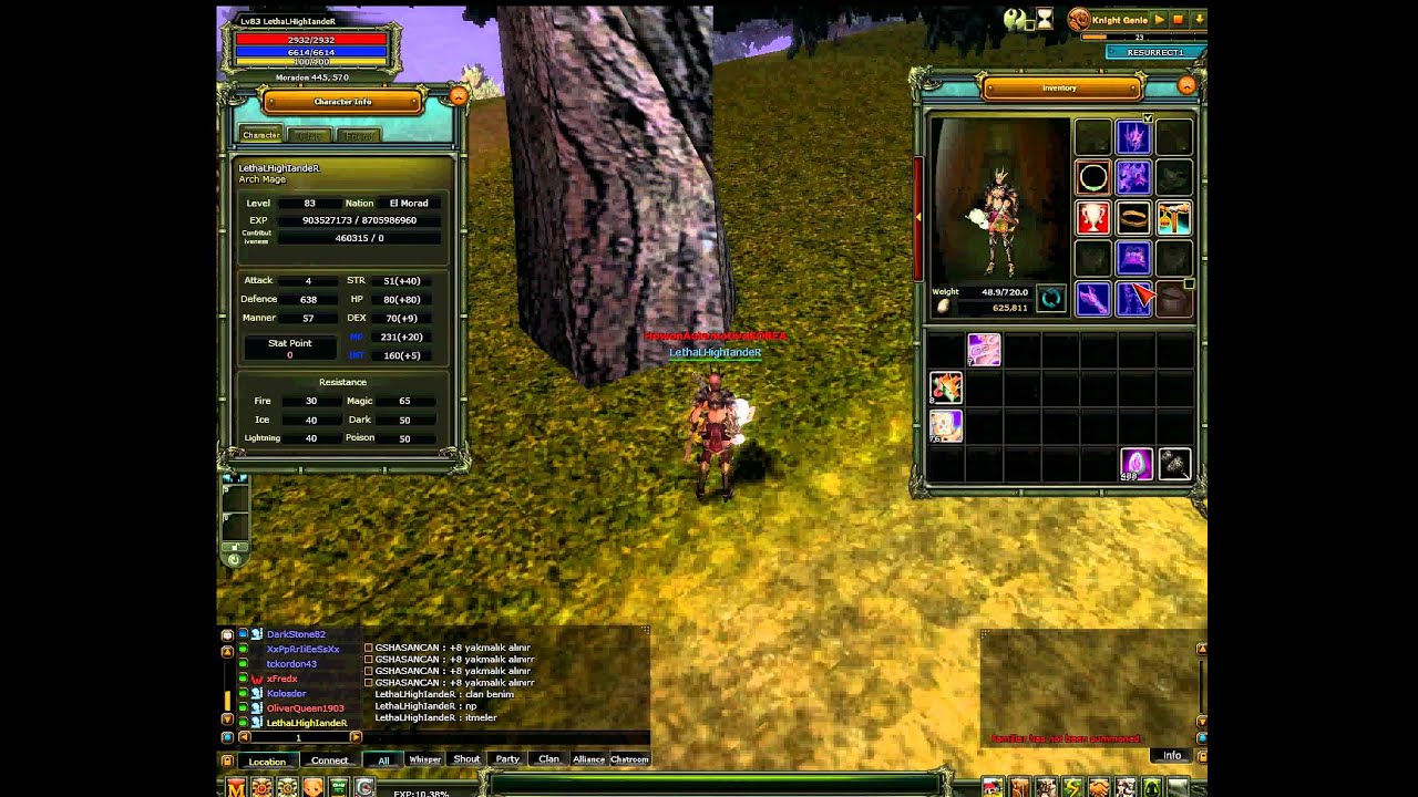 Knight Online Satılık 83 Level Mage - YouTube