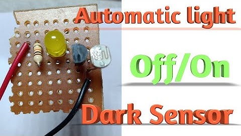 How to make automatic light on/off circuit || Darkness Sensor Circuit using LDR