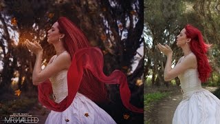 درس دمج - عمل ايديت + رسم الشعر بالفوتوشوب | Photoshop Manipulation Tutorial  Photo Effects Editing screenshot 2