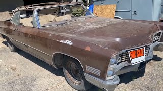 Player Profile Barn Find 1967 Cadillac DeVille Convertible sitting 30 Years | For sale...