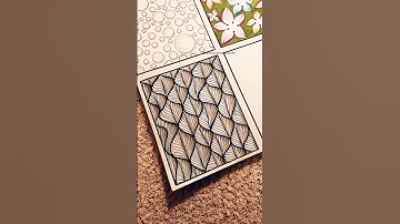 Leaflet Zentangle #zentangle #leaflet #theraphy #satisfying #relaxing