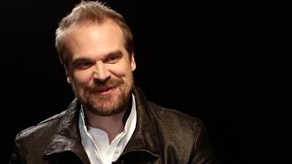 David Harbour scares the 'Stranger Things' kids