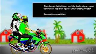 Modifikasi all new Vixion simpel, animasi kartun vijar bucin