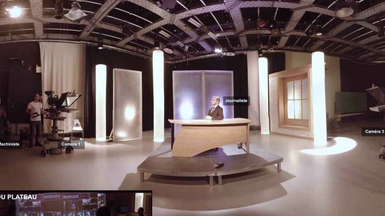 Réalité virtuelle - Studio de télévision 