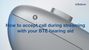 Beltone Serene BTE - How to accept call during streaming with your BTE hearing aid