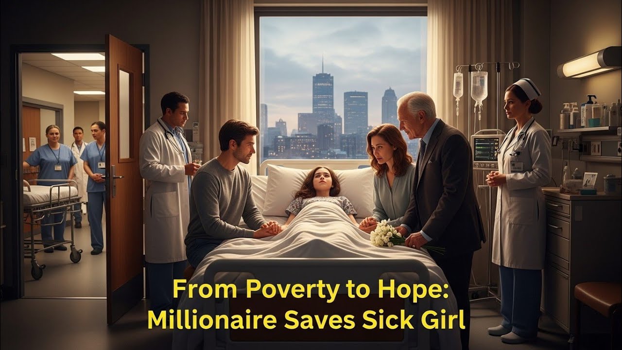 “Millionaire Saves Sick Girl from Poverty | Heartwarming Act of Kindness Story”| Poor Girl Story