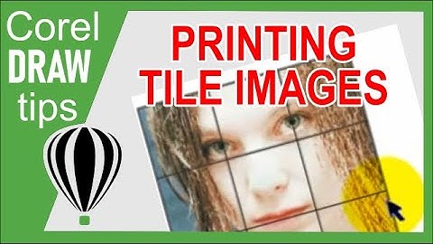 Printing tile images in CorelDraw X3