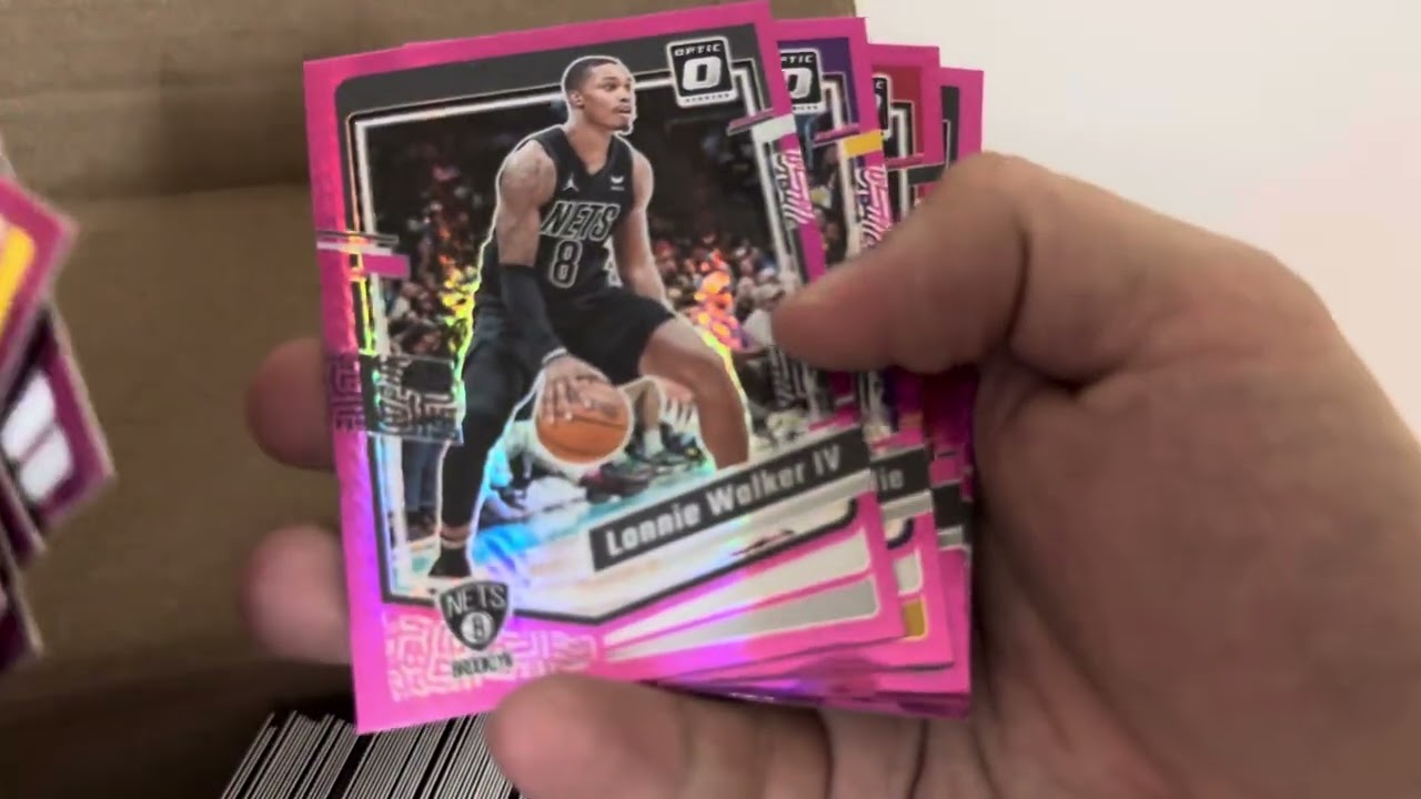 Complete set 2023-24 panini optic basketball hyper pink prizm