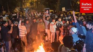 Protests Erupt Across New Delhi, India After U.S.-Israeli Strikes On Iran And Death Of Ayatollah