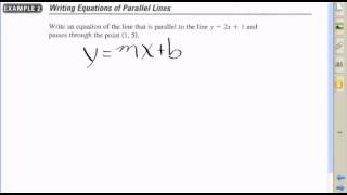 5.2 Writing Equations of Parallel Lines