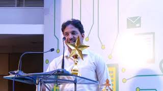 Receiving award and speech by  MS Karthick
