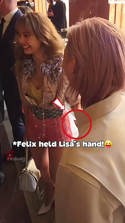 Lisa & Felix at the Louis Vuitton Show!😍 #blackpink