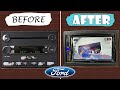 2005 F250 Double DIN Stereo + Rearview Camera Full Install | Tow Vehicle Upgrades
