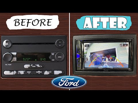 2005 F250 Double DIN Stereo + Rearview Camera Full Install | Tow Vehicle Upgrades