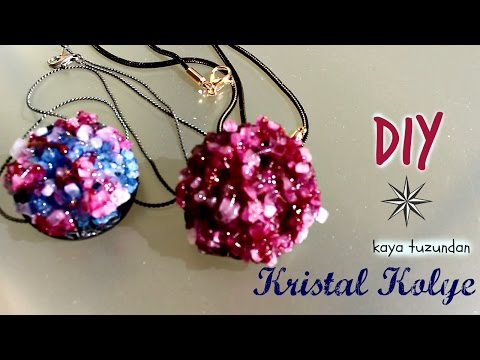 Kendin Yap | DIY - Kaya Tuzundan Kristal Kolye Yapımı